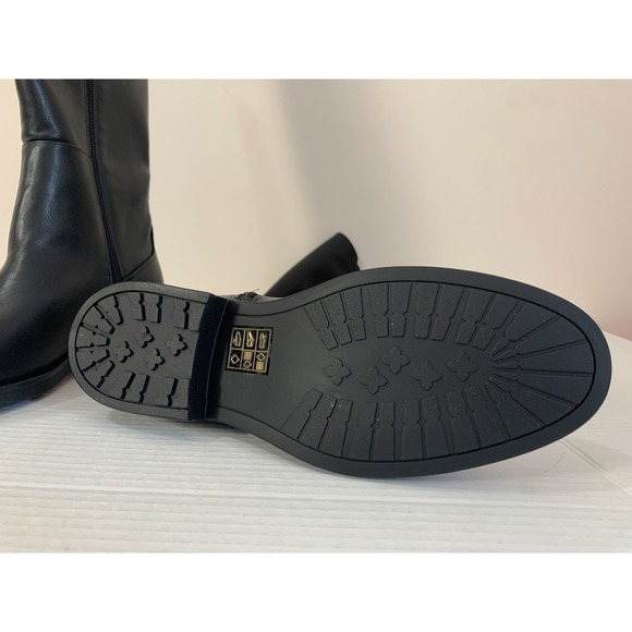 Steve Madden Womens Black Faux Leather Tall Knee-High Boots Size 9 - Picture 4 of 4